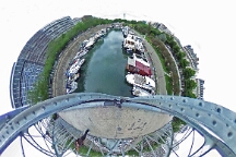 PARIS BASTILLE PASSERELLE DU BASSIN DE L'ARSENAL